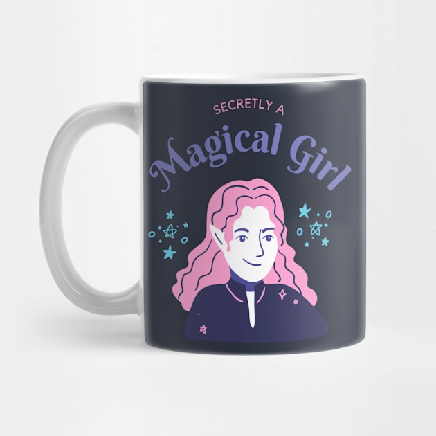 Secretly a Magical Girl t shirt by Diusse